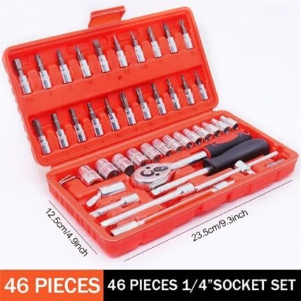 Professional Precision Socket and Bit Tool Kit - Hardware Repair Set