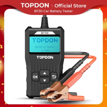 TOPDON BT30 12V Car Battery Tester - Professional Automotive Diagnostic Tool
