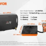 VEVOR Refrigerant Scale 110/220 LBS HAVC Charging Recovery Freon Scale with Wired Remote Control 2/5g High Precision Electronic -1420 - Color : 110 LBS - Ships From : United States