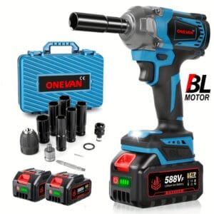 ONEVAN 1000Nm Brushless Cordless Impact Wrench