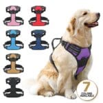 purple Reflective Dog Harness, No Pull Vest Harness with Handle,