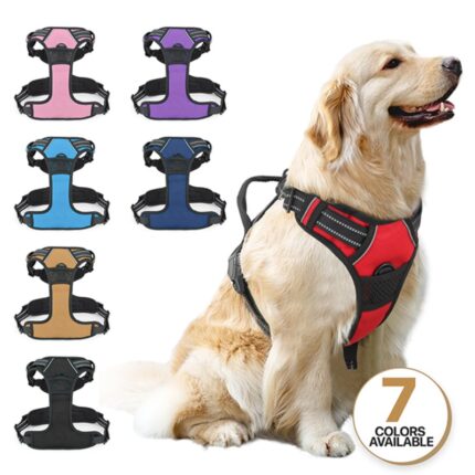 Reflective Dog Harness, No Pull Vest Harness with Handle,